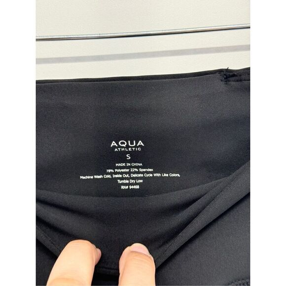 AQUA Athletic High Rise Bootcut Leggings Black Size Small NWT - Picture 9 of 10